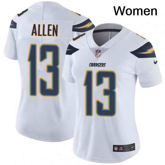 Womens Nike Los Angeles Chargers 13 Keenan Allen White Vapor Untouchable Limited Player NFL Jersey